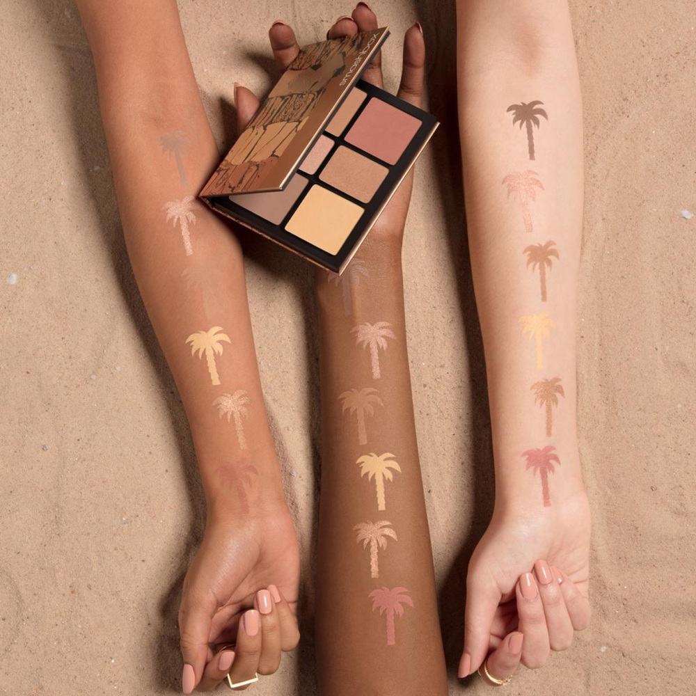 Smashbox Cali Contour Blush, Highlighter, & Bronzer Face Palette (light/medium) - Picture 12 of 15